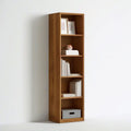 Offenes Standregal aus MDF mit Eichenholzfurnier, Braun, 60 x 30 x 180 cm